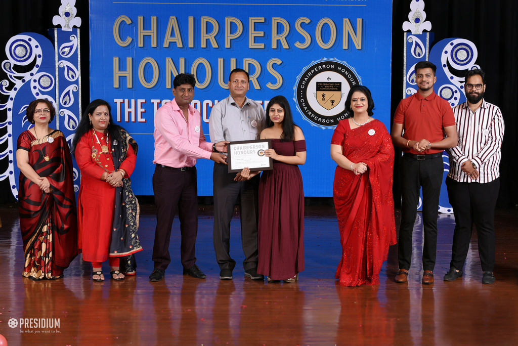 Presidium Rajnagar, CHAIRPERSON HONOURS’19: TEACHERS RECEIVE THE MOST PRESTIGIOUS HONOUR